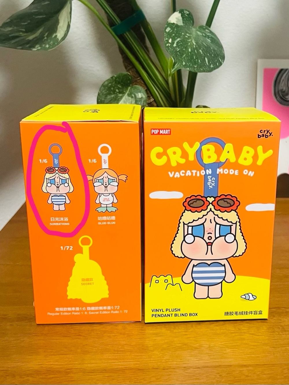 Crybaby Vinyl Plush Pendant - Sunbathing